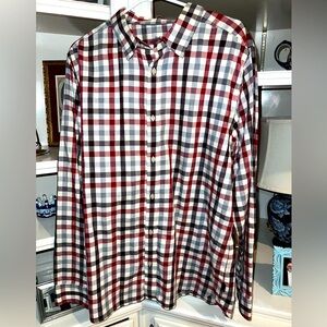 The North Face button down plaid shirt